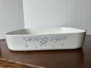 Corning Ware PROVINCIAL BLUE A-21-B-N RECTANGULAR ROASTER LASAGNA BAKER - Picture 1 of 14