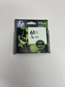 HP 61XL Tri-Color Ink Cartridge Genuine Sealed New In Box Expired 05/19 - Picture 1 of 5
