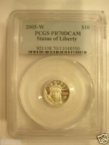 2005-W $10 PCGS PR70DCAM SOL Platinum American Eagle 