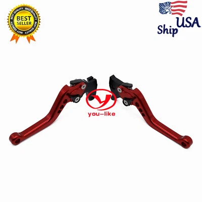 Palancas de embrague de freno cortas rojas CNC para motocicleta Honda GROM/MSX125 14-2024 Foto 1 de 4