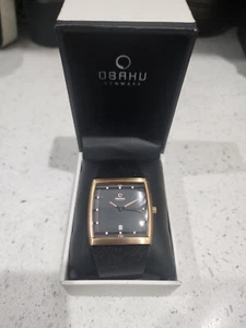 Obaku Men's Quartz Stainless Steel Watch - V102GDVBMB - Picture 1 of 5