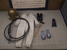 VINTAGE ORIGINAL GI JOE ADVENTURE TEAM DEEP SEA DIVER/8 ROPES PARTS LOT