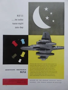 4/1952 PUB ARMSTRONG WHITWORTH FLUGZEUG NF.11 NIGHT FIGHTER ORIGINAL ANZEIGE - Bild 1 von 2