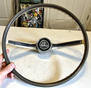 RARE 1966 Mercury Comet Cyclone GT Woodgrain Face Steering Wheel & Horn Button - Picture 1 of 23