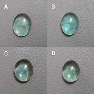 Awesome Green Fluorite Flat Back Oval Shape Cabochon Loose Gemstone For Jewelry - Picture 1 of 13