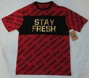 Men's Stay Fresh Fashion T-Shirt, Brooklyn Laundry, M & L, Gold Foil Letters NWT - Picture 1 of 4