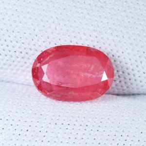 2,12 ct MIGLIOR GRADO RARA GEMMA ROSSA PIETRA PREZIOSA RODONITE NATURALE - Video ovale facciato!! - Foto 1 di 3
