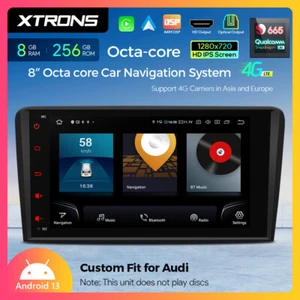 XTRONS 8" Android 13 8-Core 8+256GB Car Stereo Radio GPS DSP For Audi A3 S3 RS3 - Picture 1 of 22