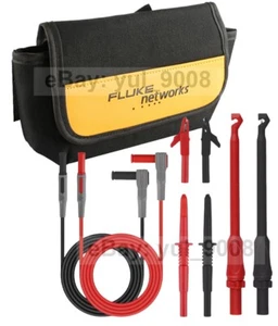 Kit de cables de prueba de multímetro electrónico clips de cocodrilo sonda de aguja para medidor Fluke - Imagen 1 de 10