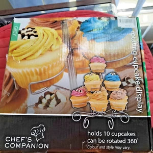 Chef's Companion Rotating Cupcake Display, Grey - Picture 1 of 15