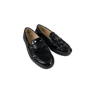 Tods Gommino Penny Loafer schwarz Lackleder Slipper Größe 38 US Größe 8 - Bild 1 von 11