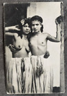 ORIGINAL Rare Real Photo 1915s North Africa Two Beauty Nude Women Postcard