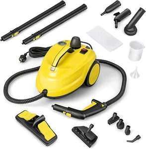 Dampfreiniger Reinigungsmaschine 2000W mit 13 Zubehör 1,8L Tank Dampfbesen - Bild 1 von 8