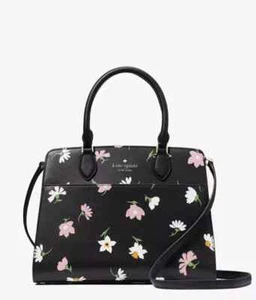 Kate Spade Madison Floral Waltz Medium Top Zip Satchel KF440 Black Multi - Bild 1 von 7