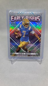 DANTE MOORE ROOKIE EARLY RISERS REFRACTOR #ER10 RC 2023 BOWMAN CHROME UNIVERSITY
