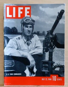 Life Magazine - July 22, 1940 - U.S. Tank Commander - Carl Hubbell throws curve - Picture 1 of 1