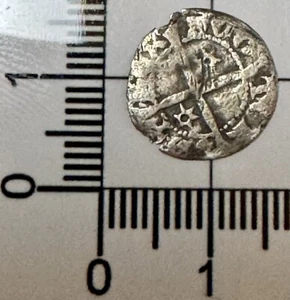 X292: Scottish John Baliol Hammered Silver Medieval HALF Penny, Spink 5074 - Picture 1 of 3