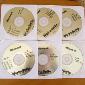 6 CD Installazione Microsoft Works Suite 2001 - Foto 1 di 1