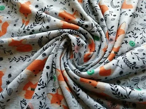 14.88€/ 1m, Alpenfleece, Kuschelfleece, Swafing, Patrick, Füchse , Grau - Bild 1 von 5