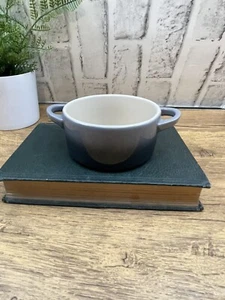 Le Creuset MINI Round Cocotte Ramekin Enamel Stoneware Gray Ombré | NO LID - Picture 1 of 11
