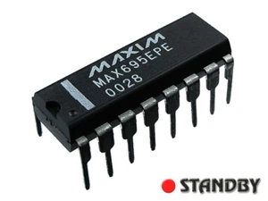 1pc MAX695EPE DIP16 MAXIM Watchdog 4,65V Adj Reset -40°C/85°C - Bild 1 von 1