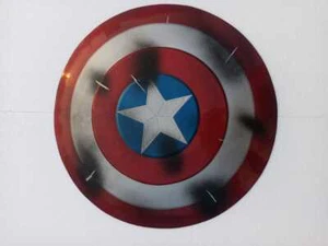 Captain Marvel Exclusive Legends Gear Classic Comic Captain America Shield Metal - Picture 1 of 7