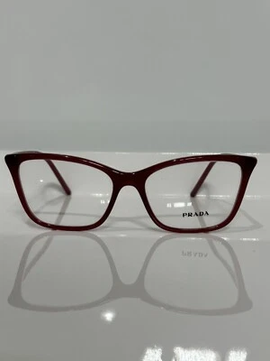 全新带盒 Prada Vpr08w 2BM1O1 勃艮第女式 Cateye 醋酸纤维眼镜 53 毫米 — 第 1/4 张图片
