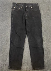 Vintage Levis Jeans Mens 36x34 Black 550 Relaxed Tapered Y2K Made in USA - Picture 1 of 10