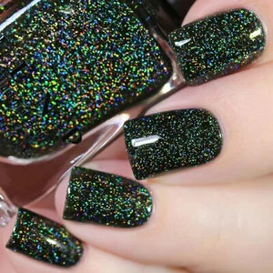 ILNP Holly - Deep Spruce Green Holographic Jelly Nail Polish - Picture 1 of 6