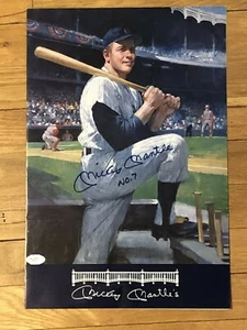 MENÚ FIRMADO MICKEY MANTLE NYC RESTAURANTE BAR DEPORTIVO CENTRAL PARK JSA NY YANKEES - Imagen 1 de 11