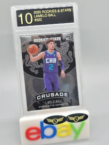 2020 Panini Rookies & Stars Char Hornets LAMELO BALL #520 rookie graded LRG 10 - Picture 1 of 2