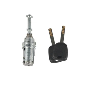 9170T9 Front Left Door Lock Barrel Silver with Keys Fit For Citroen C2 C3 - Picture 1 of 5