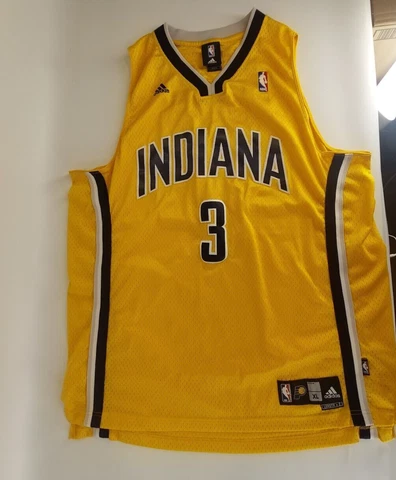Adidas NBA Indiana Pacers Troy Murphy Jersey #3 Size XL Gold Version Cover