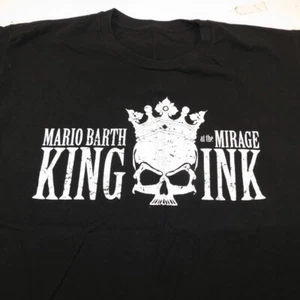 MARIO BARTH at the MIRAGE LAS VEGAS HOTEL CASINO KING INK TATTOO SKULL T SHIRT L - Picture 1 of 3