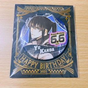 D.Gray-man bottone lattina distintivo Yu Kanda compleanno anime Giappone m548 - Foto 1 di 3