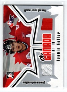 2005-06 ITG Heroes and Prospects Oh Canada #OC16 Justin Keller *#/50