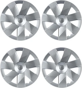 Hubcaps for Tesla Model Y 2019-2024, 19 Inch ABS Hubcaps, Silver, Set of 4 - Bild 1 von 7