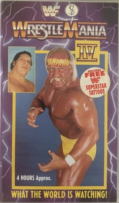 WWF Wrestlemania 4 - Original Doppel-VHS 1991 - Hulk Hogan, Andre the Giant RAR - Bild 1 von 3