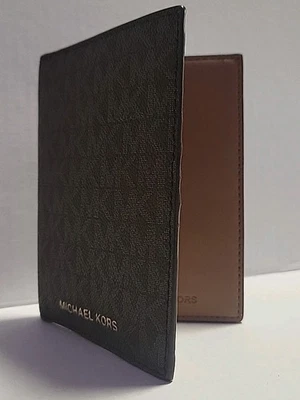 Cartera porta pasaporte de viaje Michael Kors Jet Set marrón logotipo de firma nueva sin etiquetas Foto 1 de 4