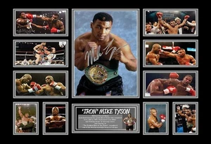 Iron Mike Tyson World Champion Boxer Signed Limited Edition Memorabilia Print - Imagen 1 de 36
