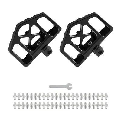 Tablero de piso de estriberas anchas de grasa estilo MX para H-D Harley Touring Sportster Softail Foto 1 de 4