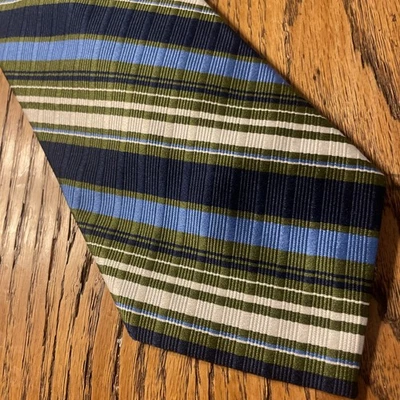 Corbata ancha vintage usada en excelente estado años 60 70 Damon Myers Bros poliéster mod disco a rayas Foto 1 de 4