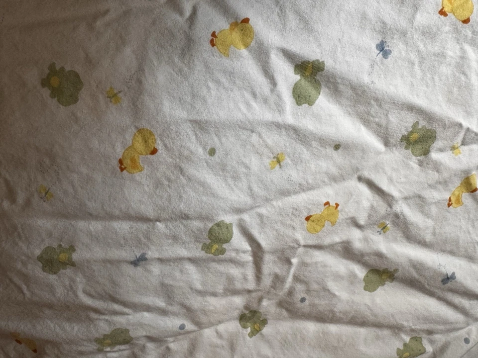 Sábana Cuna Ajustable Carter’s Just One You Libélulas Ranas Patos PATRÓN RARO Foto 1 de 4