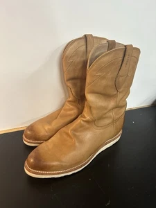 Tecovas “The Knox” Handmade Mens Size 13 EE Boots Tan Caramel Calfskin Leather - Picture 1 of 14