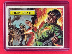 1965 A&BC Ltd. WWII Battle Cards #42 - Fiery Death (poor - Bild 1 von 2