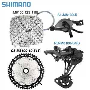 SHIMANO Deore XT M8100 12 Speed MTB Groupset 4 Pcs Drivetrain Groupset - Picture 1 of 4