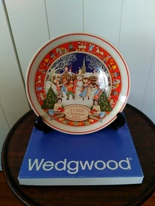 Wedgwood Rare Vintage Queensware A Children's Christmas 1979 Plate 20 cms - Picture 1 of 4