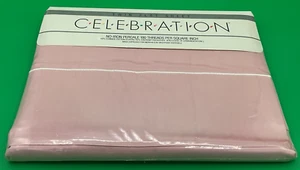 CELEBRATION Twin Flat Sheet Pink Mervyns NEW Fast Free Shipping! - Picture 1 of 4