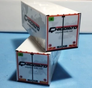 2 Casse Box 7,45 Base Herpa 1/87 Chiggiato Trasporti Exclusivo scala 1/87 - Foto 1 di 5