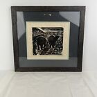 Pencil Signed Sally Sorenson Etching “Friends” Number 11 Out Of 50 Free Shipping